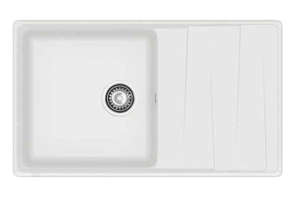 Inset sink with drainer GRANFEST Level GF-LV-860L 86x50x20 cm