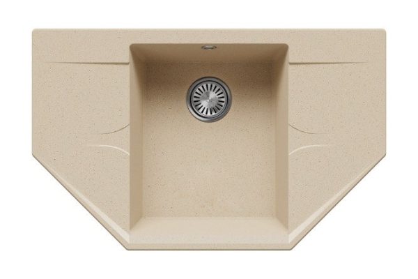 Inset sink with drainer Riff-800 80x50x20 cm