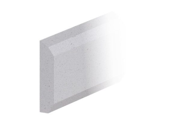 Additional edging Quartz gray with one-component adhesive, 60 cm, quartz gray