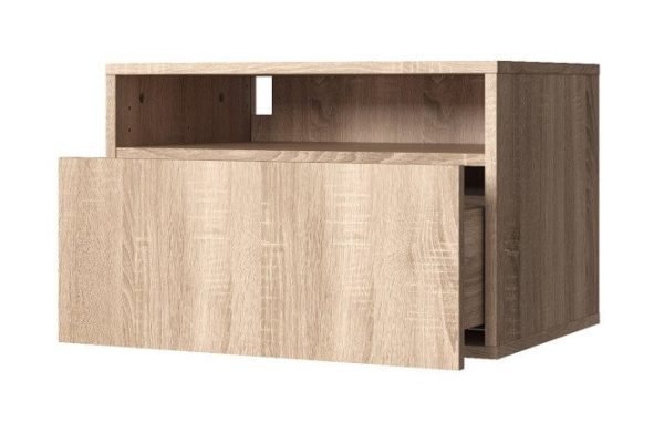 Cabinet with shelf and drawer Oscar 60x40 with push-to-open, Sonoma oak