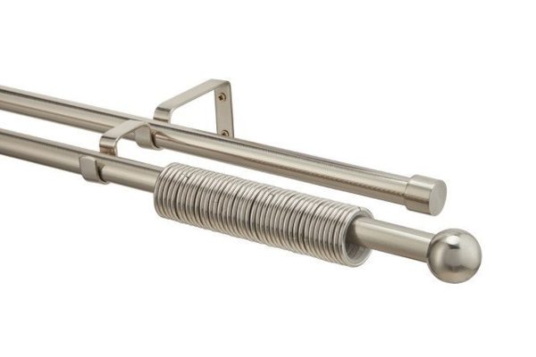 Double-row cornice MITTE Shar-3 sliding 120-210 cm