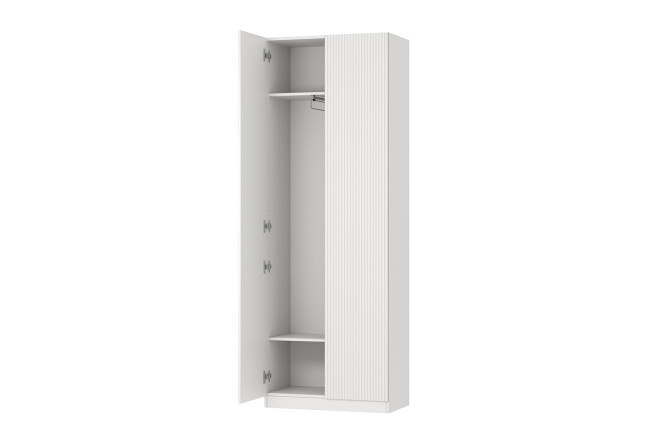 Wardrobe 2-door Oscar Amelie 75x212x40.6, white, talc