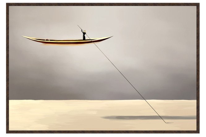 Reproduction in frame Balance 89x60 cm