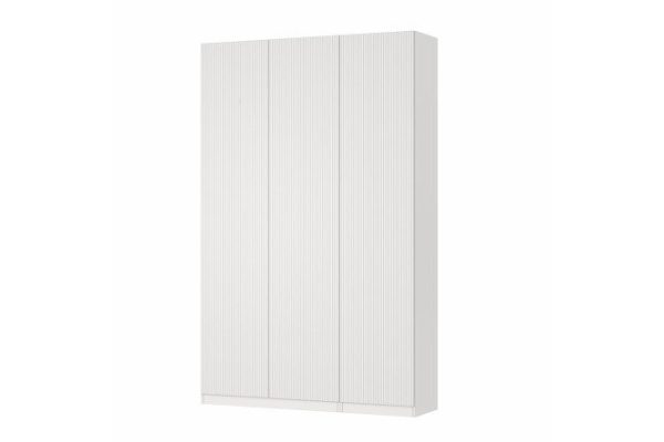 Wardrobe 3-door Oscar Amelie 150x236x40.6, white, talc