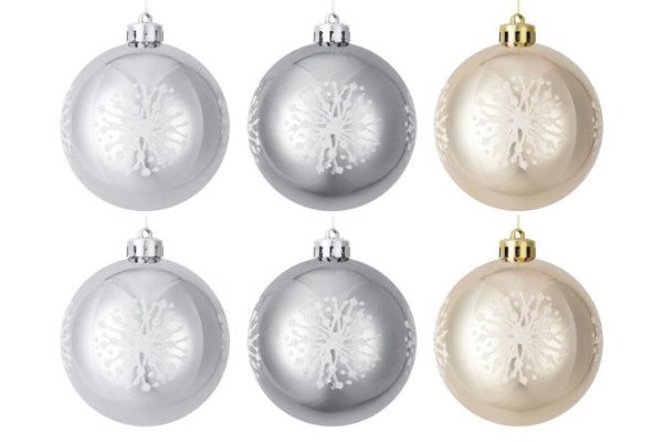 Set of Christmas balls Hall EG01-PE3-8006 6 pcs.