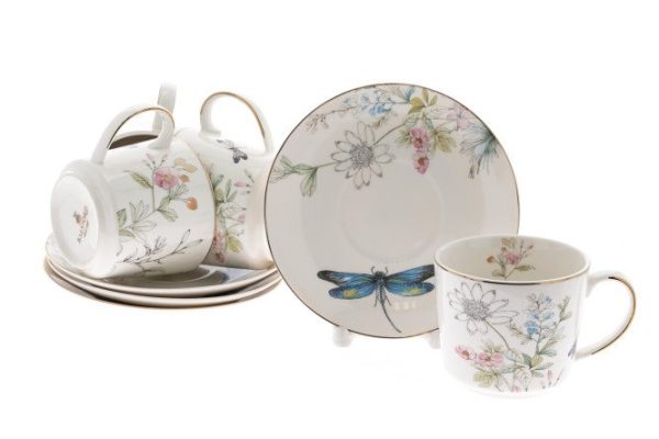 Tea set Clarissa 4 persons, 8 pcs., Porcelain