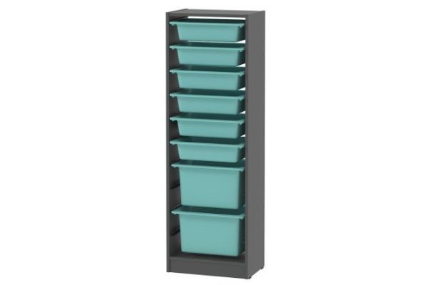 Alpha rack 46x141.2x30 cm, with containers