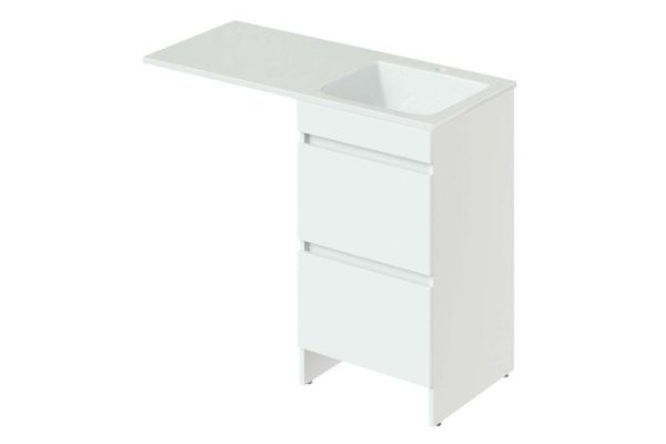 Floor stand ORANGE Sistema ST-110TUW+RAR 110 cm, frame color white, facade white