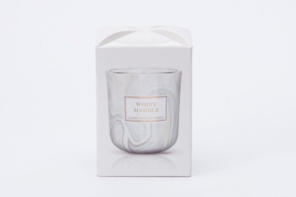 Candle Marble assorted 11 cm