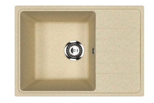 Kitchen sink ECON UPD-506 with drainer 60x42x19 cm