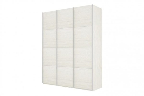 3-door wardrobe Cors 210x230 cm, light ash Anchor