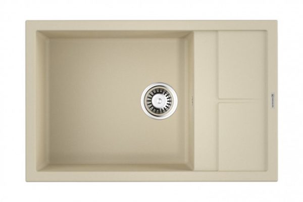 Inset sink with drainer OMOIKIRI Sumi 78 LB-BE 4993720, vanilla 78x50x20 cm