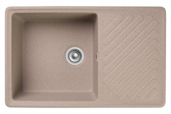 Sink with drainer GRANFEST Quarz GF-ZL-52 76x48x17.8 cm