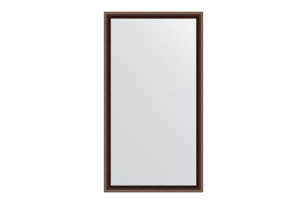 Wall mirror in a baguette frame EVOFORM BY 3648 mahogany with ornament 73x133 cm