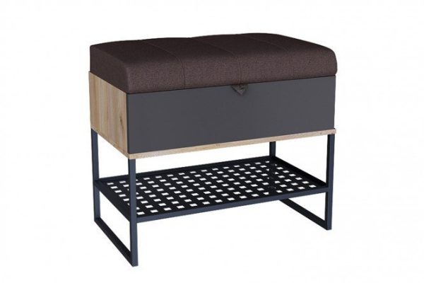 Bench Fiji oak gold/anthracite color brown, oak gold, anthracite, black