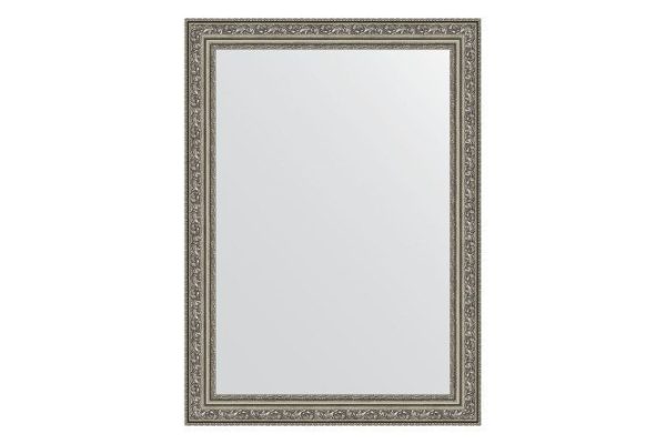 Wall mirror in a baguette frame EVOFORM vignette antique silver 64x84 cm