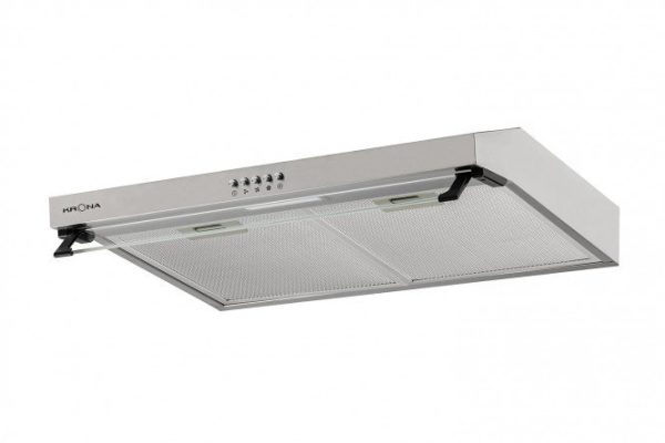 Hood KRONAsteel Emma 600 inox PB color recirculation, air exhaust, 59.6x8.2x48 cm