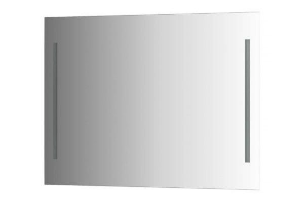 Wall mirror EVOFORM Lumline with 2 built-in LUM lamps, BY 2019 100x75 cm