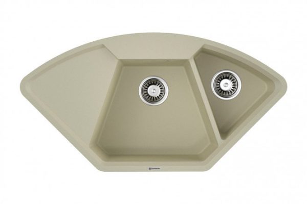 Inset sink with drainer OMOIKIRI Yonaka 98-C-BE 4993710, vanilla 98x50x23 cm