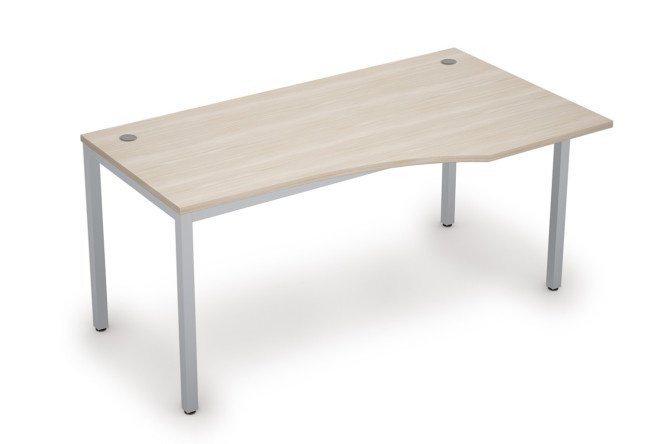 Curvilinear table right Avance 160x75x90 cm