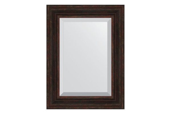Wall mirror with bevel in a baguette frame EVOFORM dark Provence 69x99 cm