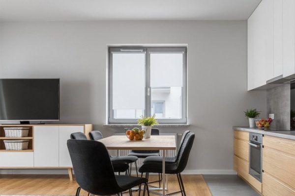 Roller blind MICASA Nicol Silver color white, 67x175 cm