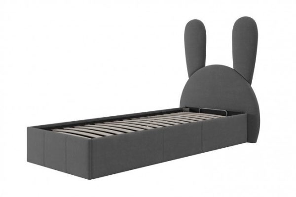 Bed with lifting mechanism Bunny 120x200 cm color gray