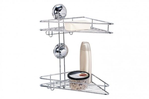 Corner shelf 2-tier Ring Lock 23x35x23 cm