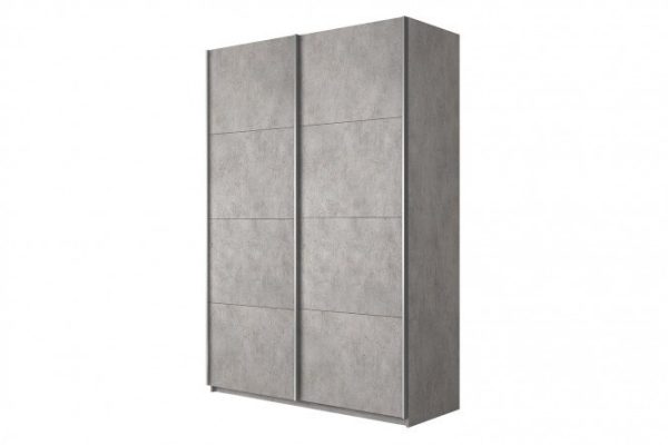 2-door wardrobe Cors 160x230 cm, light concrete