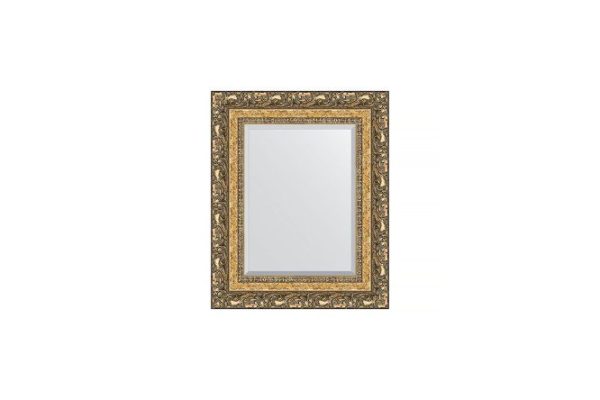 Wall mirror with bevel in a baguette frame EVOFORM BY 1372 bronze vignette 45x55 cm
