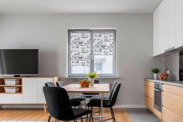 Roller blind COMFORT Paris color grey, 40x175 cm