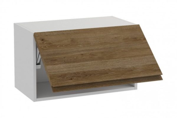 Front for wall cabinet with horizontal opening Nicole 59.6x35.6 cm, color Davos truffle oak