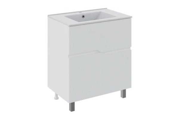 Floor stand RUNO Palermo 70.1 cm, frame color white, facade white