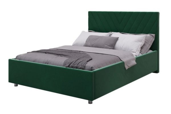 Bed with lifting mechanism Victori emerald color 180x200 cm