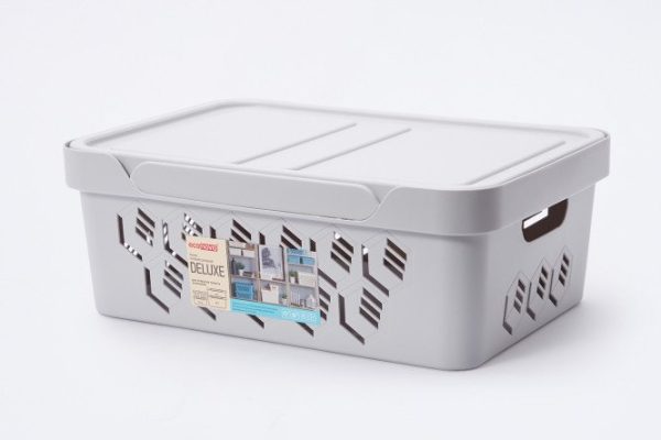 Universal box with lid Deluxe 38x27.6x14 cm, 12 l