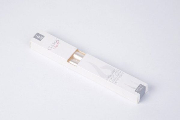 Set of Metallic candles 25 cm, 2 pcs.