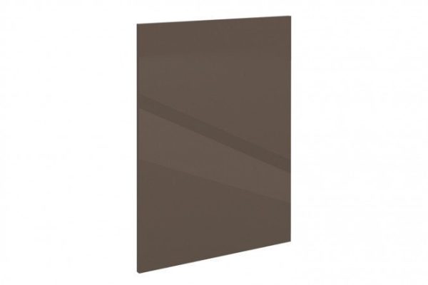 Decorative cover for Amika floor cabinets 57.2x72 cm, truffle brown glossy color