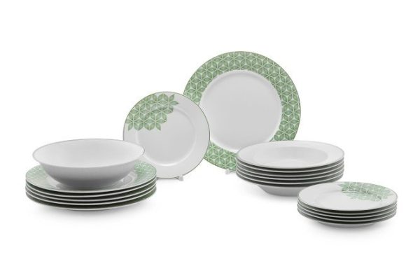 EVIO Anri dinner set for 6 persons, 19 pcs., Porcelain