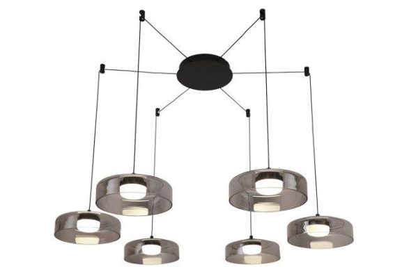 Hanging chandelier FAVOURITE Platta LED, 91 cm