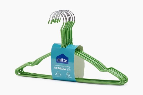 Set of clothes hangers MITTE Rainbow 10 pcs.