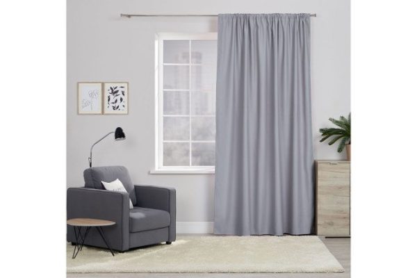 Curtain MICASA Landry 200x280 cm, 1 piece, gray