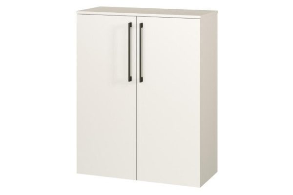 Hanging cabinet high Annecy gray silk 80x100x35.3 cm