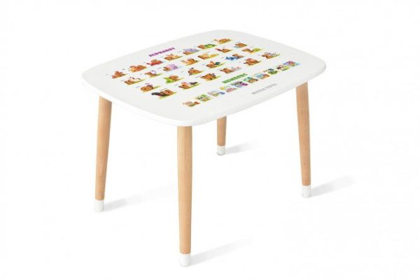 Table with English alphabet