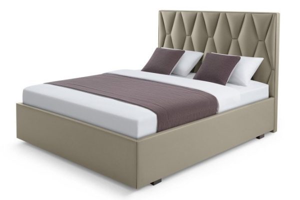Bed frame SOLANA Kodi color light gray 140x200 cm