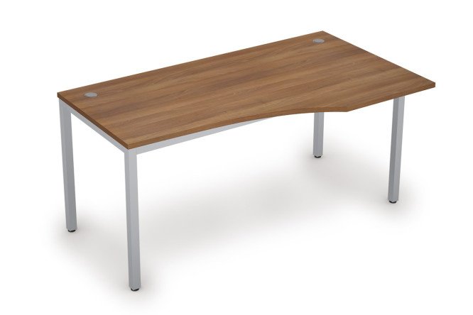 Curvilinear table right Avance 160x75x90 cm