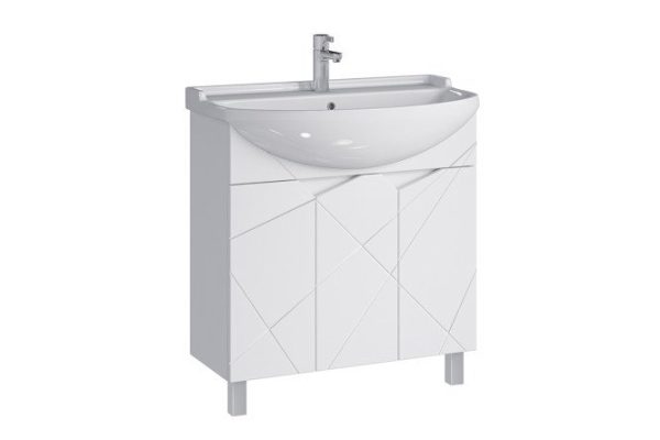 Floor stand Sanstar Cascade 350.1-1.4.1. 78.1 cm, frame color white, facade white