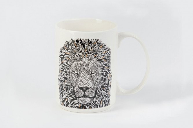 Mug Home Style Lion 500 ml, Porcelain