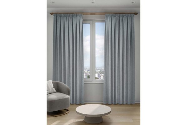 Ribbon curtain Decofest Canvas Sophie 200x280 cm, 1 piece, gray