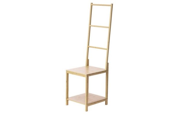 Shelf with hanger BERKRAFT Bamboo 2-tier 39x140x44 cm
