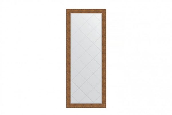 Floor mirror with engraving in a baguette frame EVOFORM BY 6391 copper chain mail 82x202 cm